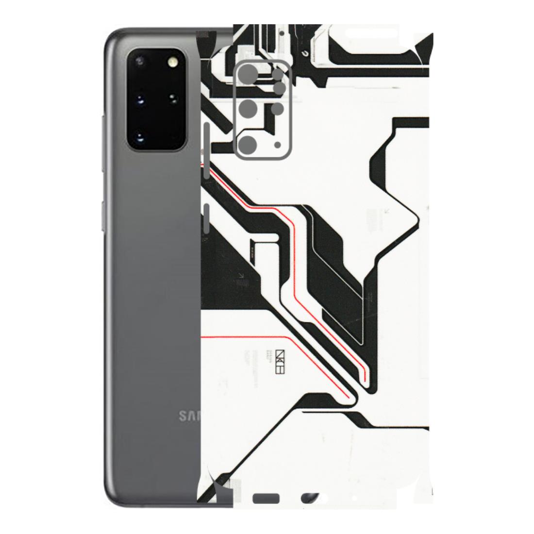 Samsung A/S Series Phone Skins (All Models) - White Techy Logo - 3D Embossed Finish (L-312) Samsung Galaxy S20 Plus
