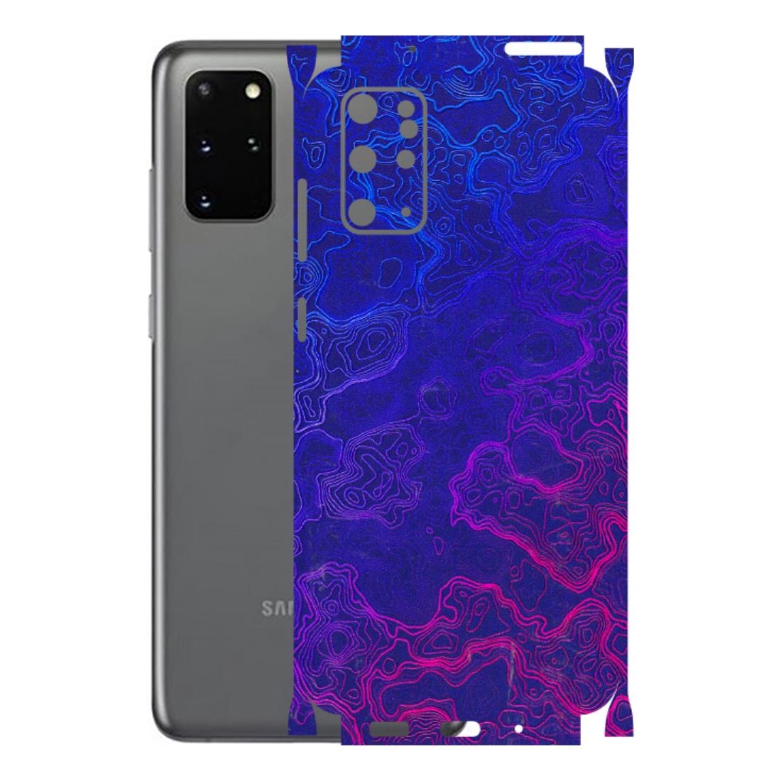Samsung A/S Series Phone Skins (All Models) - Purple Ripples Swirl - 3D Embossed Finish (L-314) Samsung Galaxy S20 Plus