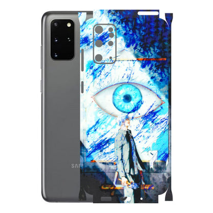 Samsung A/S Series Phone Skins (All Models) - Anime Sea Blue Eye - 3D Embossed Finish (L-318) Samsung Galaxy S20 Plus