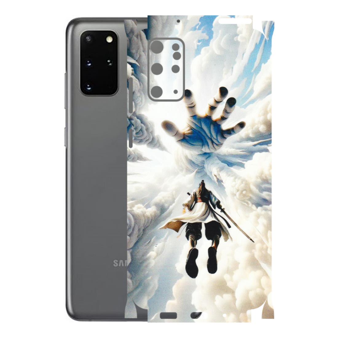 Samsung A/S Series Phone Skins (All Models) - Big Hand With Monkey King - 3D Embossed Finish (L-323) Samsung Galaxy S20 Plus
