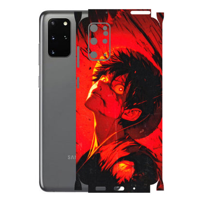 Samsung A/S Series Phone Skins (All Models) - D.Luffy Power Up One Piece Anime - 3D Embossed Finish (L-326) Samsung Galaxy S20 Plus