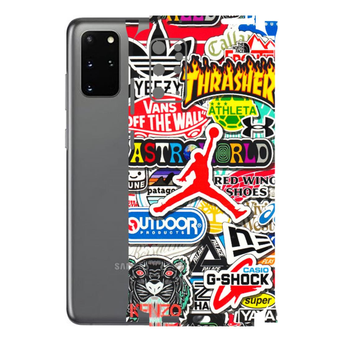 Samsung A/S Series Phone Skins (All Models) - Multi Brands Sticker Graffiti - 3D Embossed Finish (L-37) Samsung Galaxy S20 Plus