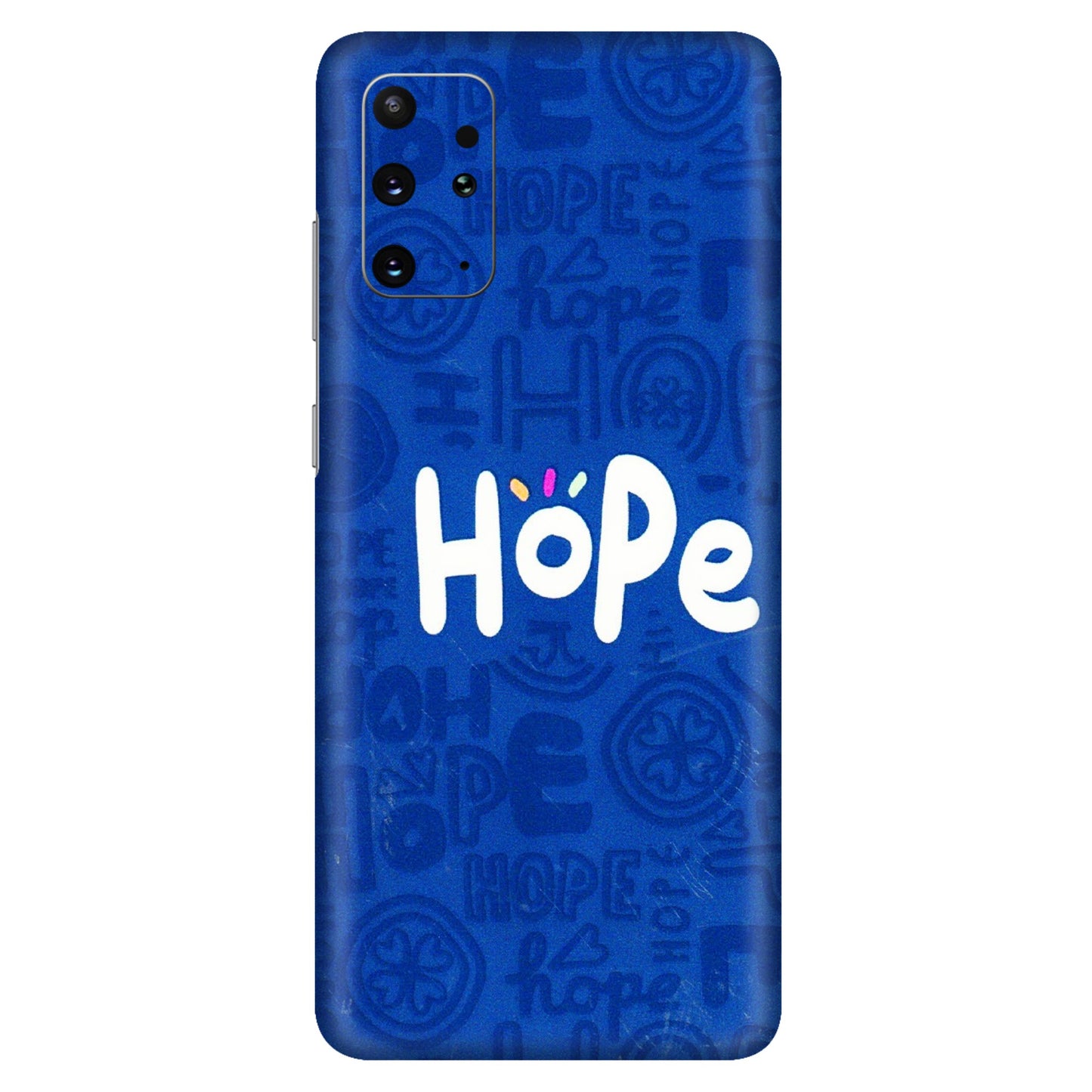 Samsung A/S Series Phone Skins (All Models) - Hope Doodles Blue - 3D Embossed Finish (L-43) Samsung Galaxy S20 Plus