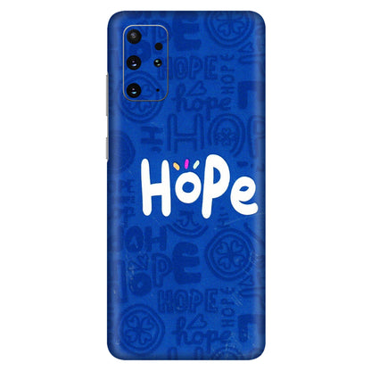 Samsung A/S Series Phone Skins (All Models) - Hope Doodles Blue - 3D Embossed Finish (L-43) Samsung Galaxy S20 Plus