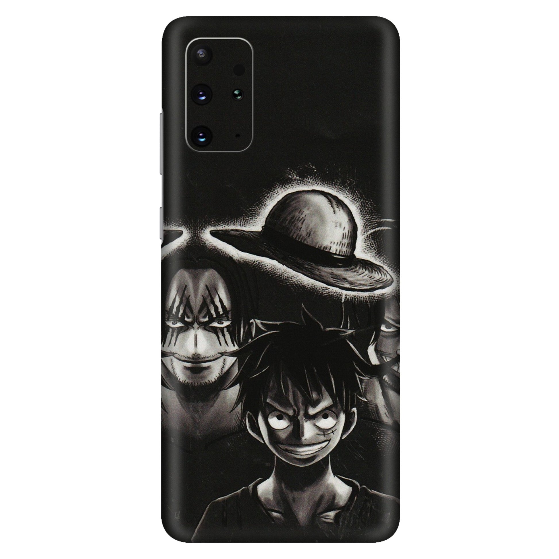 Samsung A/S Series Phone Skins (All Models) - Black Luffy Hat - 3D Embossed Finish (L-57) Samsung Galaxy S20 Plus