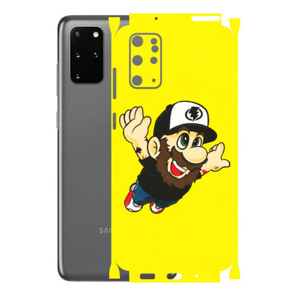 Samsung A/S Series Phone Skins (All Models) - Flying Beardo - 3D Embossed Finish (L-60) Samsung Galaxy S20 Plus