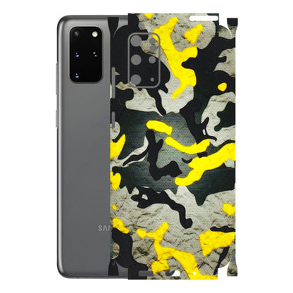 Samsung A/S Series Phone Skins (All Models) - Yellow Camouflage - 3D Embossed Finish (L-61) Samsung Galaxy S20 Plus