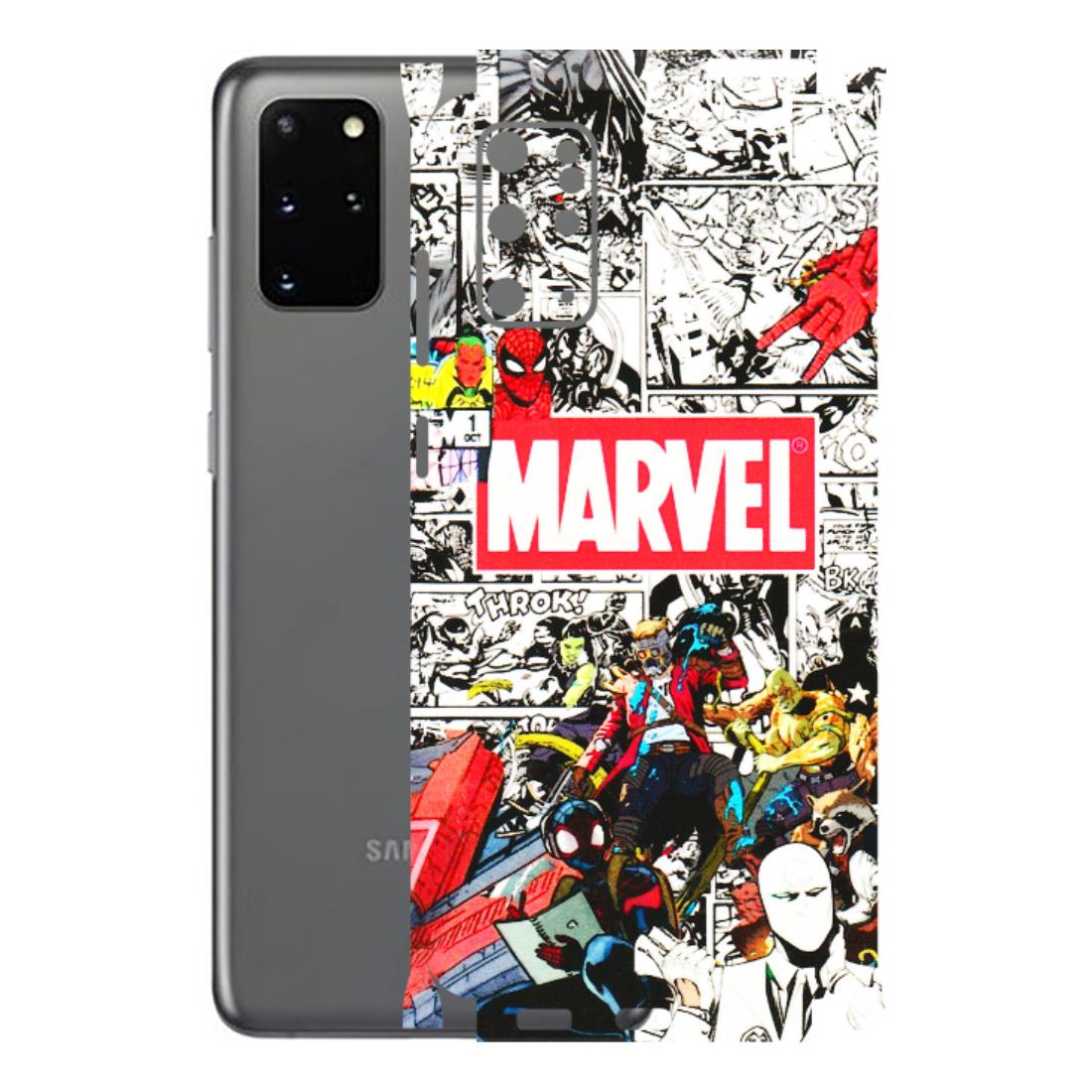 Samsung A/S Series Phone Skins (All Models) - Marvel Colorful Comic - 3D Embossed Finish (L-64) Samsung Galaxy S20 Plus