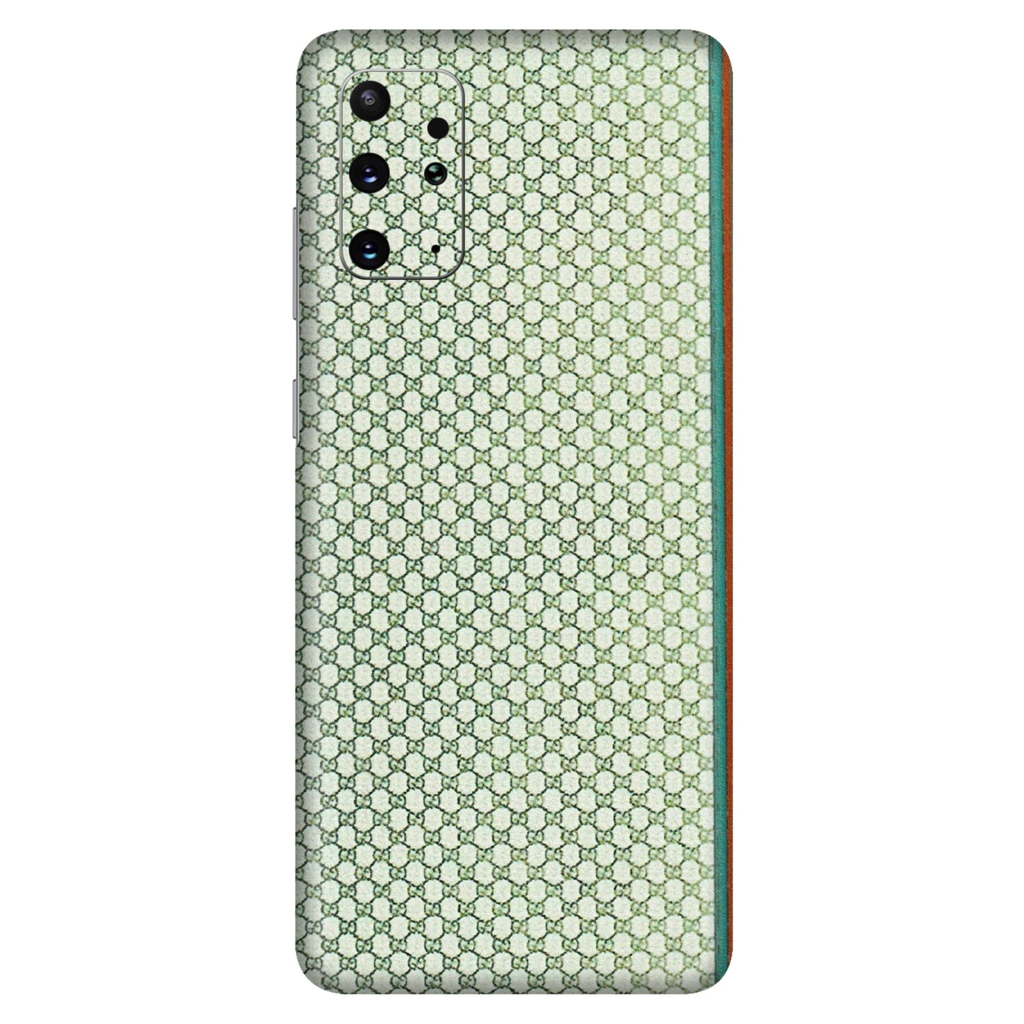 Samsung A/S Series Phone Skins (All Models) - Gucci Fabric Pattern - 3D Embossed Finish (L-73) Samsung Galaxy S20 Plus