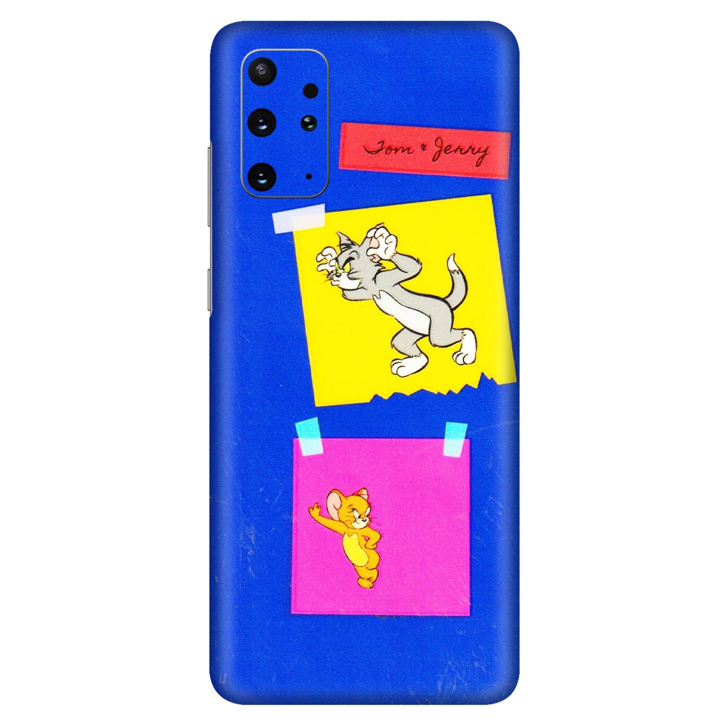 Samsung A/S Series Phone Skins (All Models) - Tom N Jerry Sticky Notes - 3D Embossed Finish (L-88) Samsung Galaxy S20 Plus