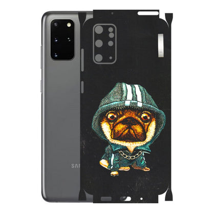 Samsung A/S Series Phone Skins (All Models) - Puppy N Hoodie - 3D Embossed Finish (L-90) Samsung Galaxy S20 Plus