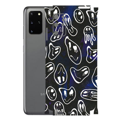 Samsung A/S Series Phone Skins (All Models) - Distorted Smileys - 3D Embossed Finish (L-92) Samsung Galaxy S20 Plus