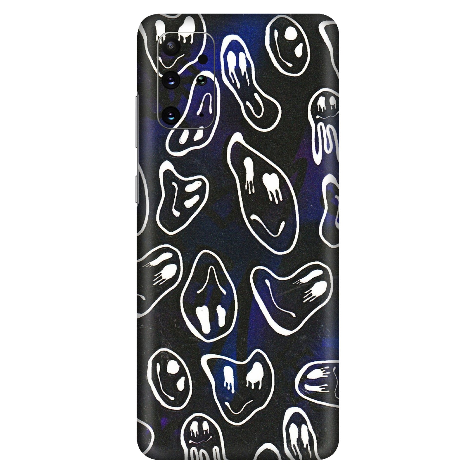 Samsung A/S Series Phone Skins (All Models) - Distorted Smileys - 3D Embossed Finish (L-92) Samsung Galaxy S20 Plus