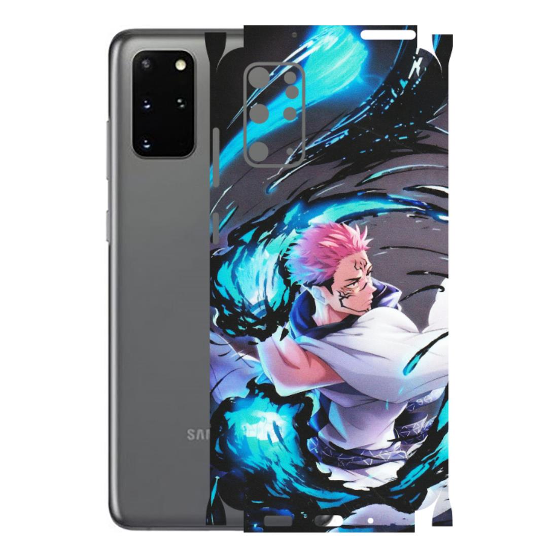 Samsung A/S Series Phone Skins (All Models) - New Jujutsu Kaisen Grey Blue Anime - Matte Finish (M-127) Samsung Galaxy S20 Plus