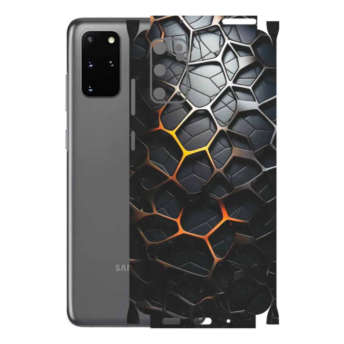 Samsung A/S Series Phone Skins (All Models) - New Abstract Graphite Tiles - Matte Finish (M-130) Samsung Galaxy S20 Plus