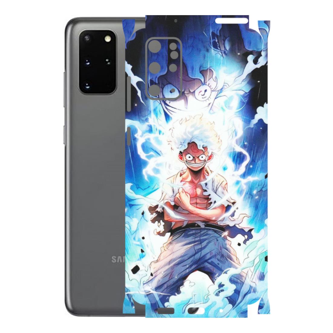 Samsung A/S Series Phone Skins (All Models) - Blue Thunder Luffy Anime - Matte Finish (M-132) Samsung Galaxy S20 Plus