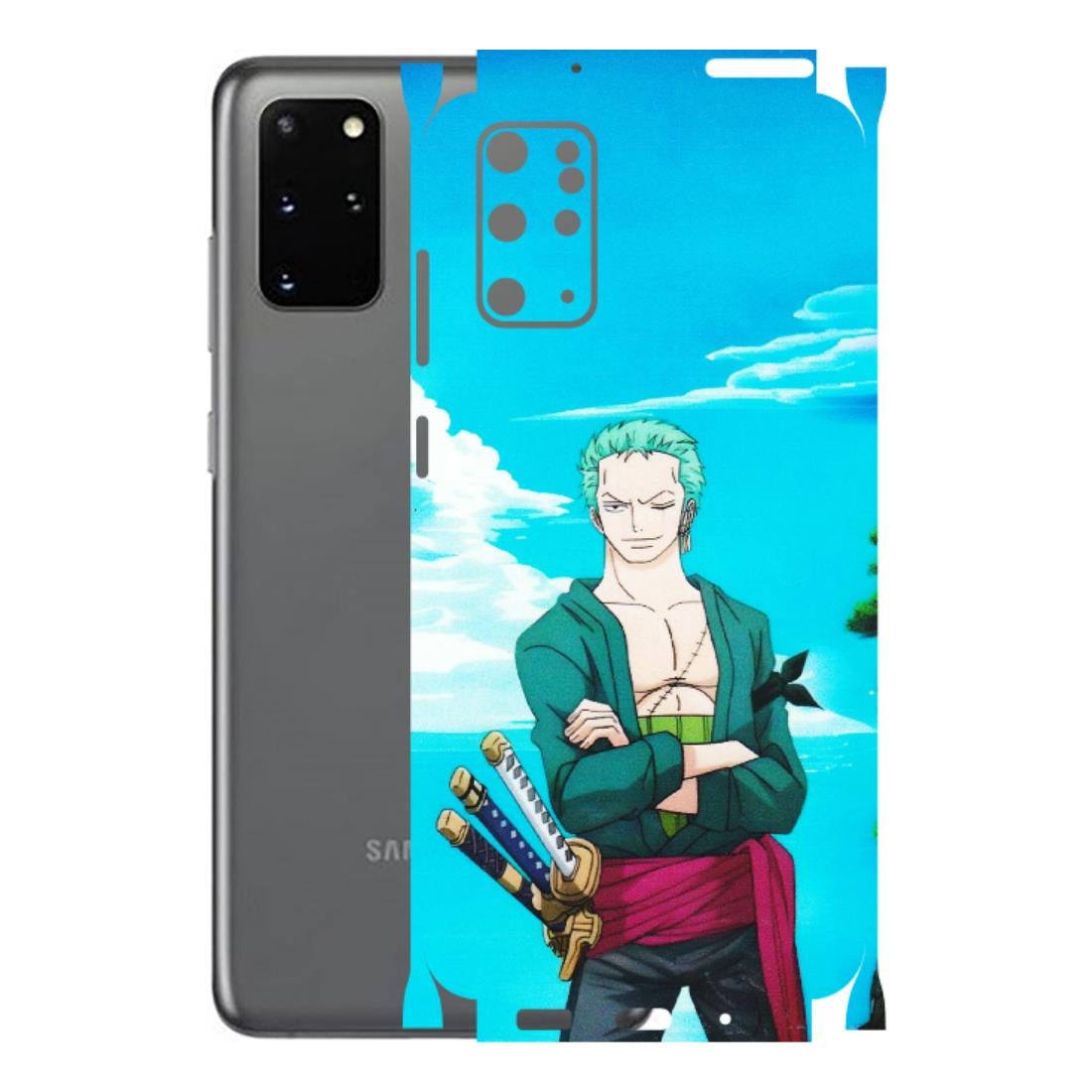 Samsung A/S Series Phone Skins (All Models) - Cool Swordman Zoro Anime - Matte Finish (M-143) Samsung Galaxy S20 Plus