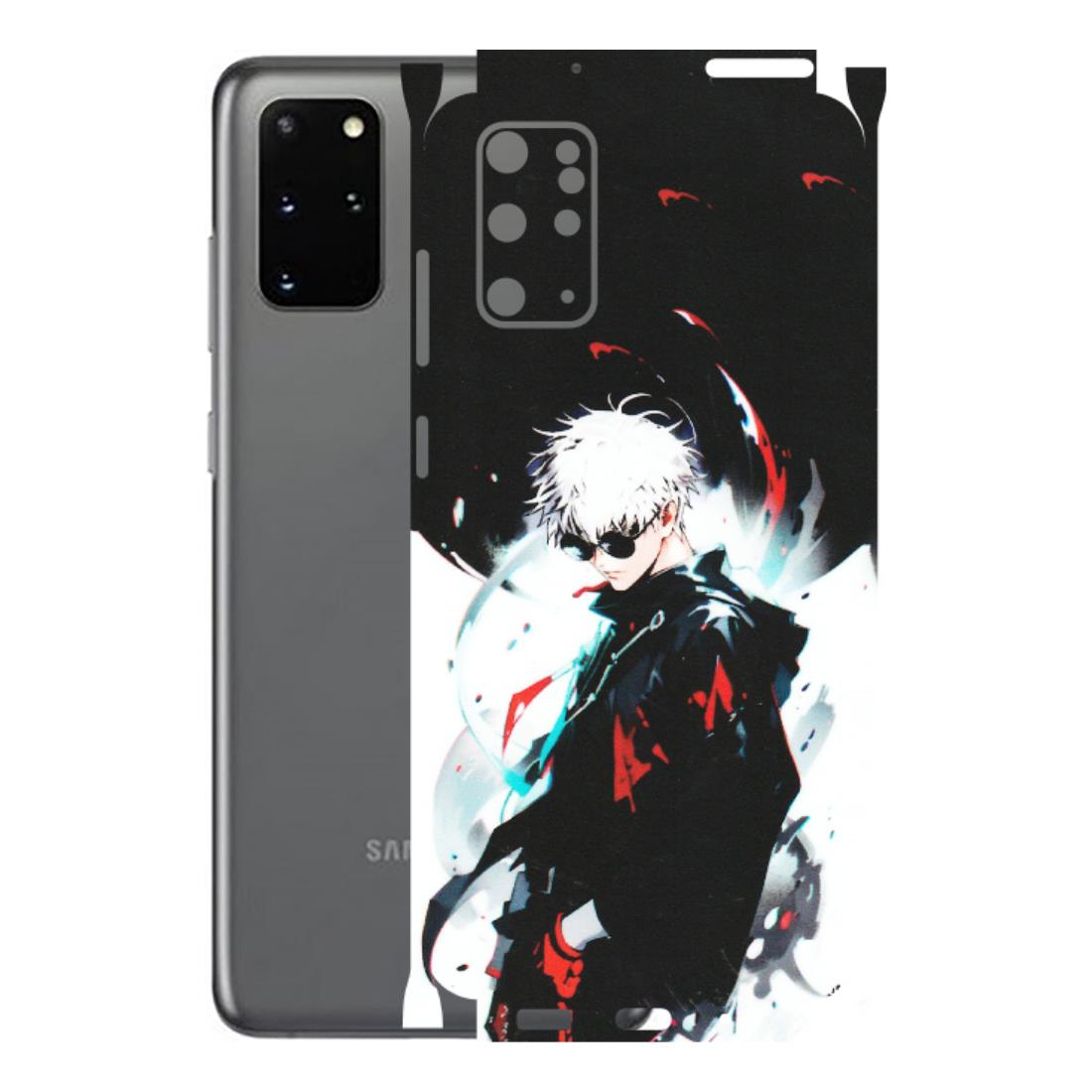 Samsung A/S Series Phone Skins (All Models) - Gojo Powerful Charater Kaisen Anime - Matte Finish (M-144) Samsung Galaxy S20 Plus