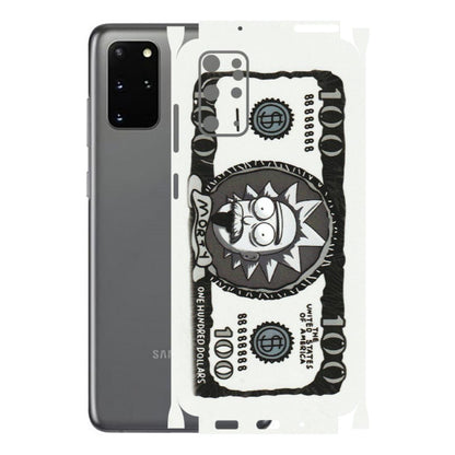 Samsung A/S Series Phone Skins (All Models) - Rick And Morty Hundred Dollar Anime - Matte Finish (M-161) Samsung Galaxy S20 Plus
