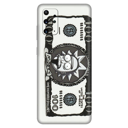 Samsung A/S Series Phone Skins (All Models) - Rick And Morty Hundred Dollar Anime - Matte Finish (M-161) Samsung Galaxy S20 Plus
