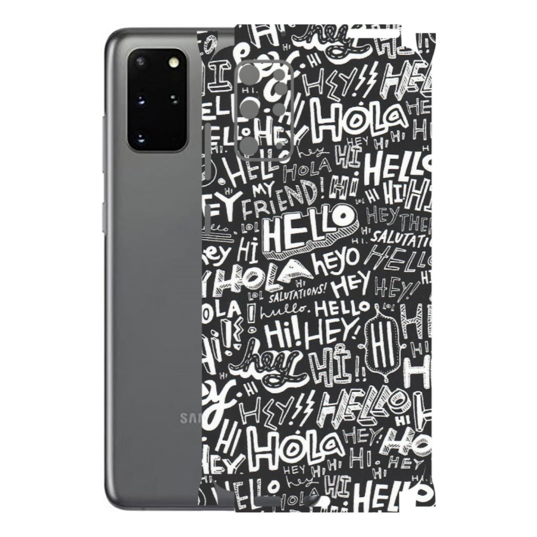 Samsung A/S Series Phone Skins (All Models) - Hi Hello Doodles - Matte Finish (M-25) Samsung Galaxy S20 Plus