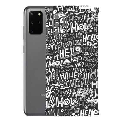 Samsung A/S Series Phone Skins (All Models) - Hi Hello Doodles - Matte Finish (M-25) Samsung Galaxy S20 Plus