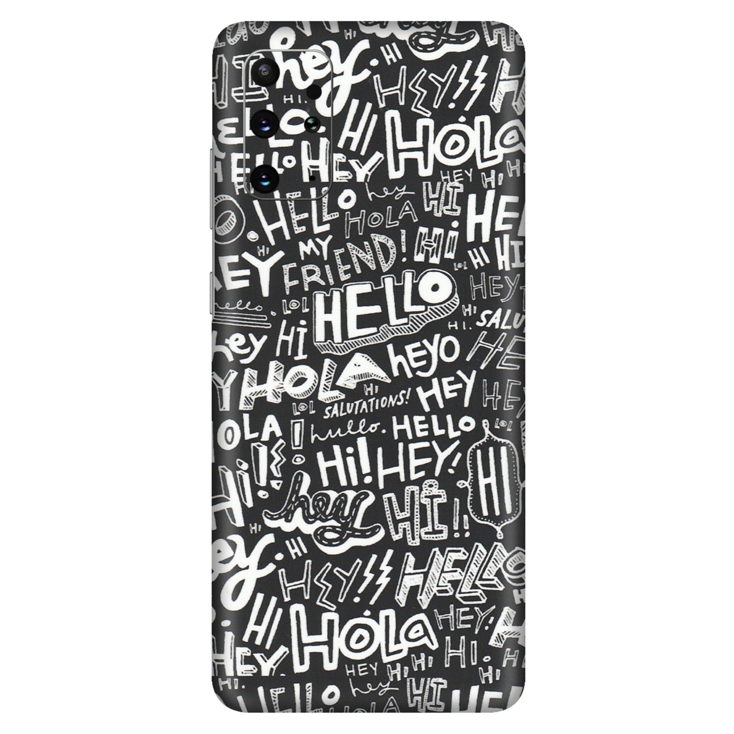 Samsung A/S Series Phone Skins (All Models) - Hi Hello Doodles - Matte Finish (M-25) Samsung Galaxy S20 Plus