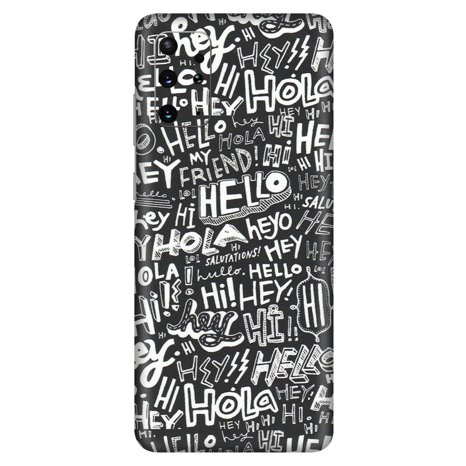 Samsung A/S Series Phone Skins (All Models) - Hi Hello Doodles - Matte Finish (M-25) Samsung Galaxy S20 Plus