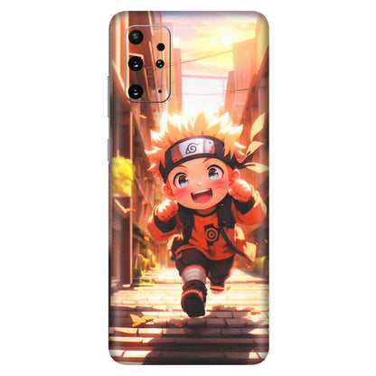 Samsung A/S Series Phone Skins (All Models) - Naruto Cute Toon Running - Matte Finish (M-04) Samsung Galaxy S20 Plus