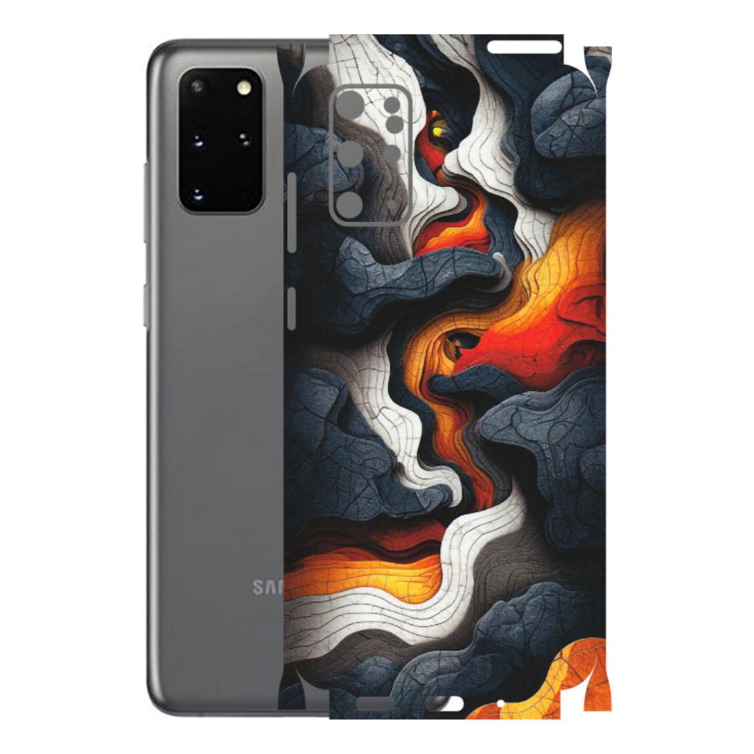Samsung A/S Series Phone Skins (All Models) - Abstract Volcanic Layers - Matte Finish (M-52) Samsung Galaxy S20 Plus