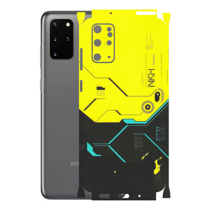 Samsung A/S Series Phone Skins (All Models) - Black Yellow Technica - Matte Finish (M-53) Samsung Galaxy S20 Plus