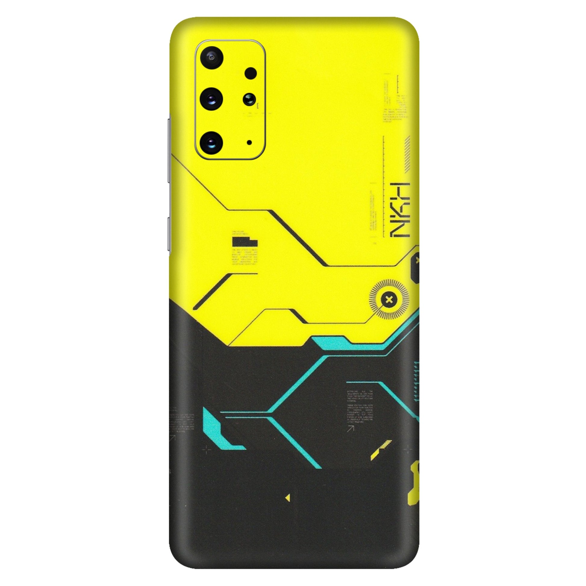 Samsung A/S Series Phone Skins (All Models) - Black Yellow Technica - Matte Finish (M-53) Samsung Galaxy S20 Plus