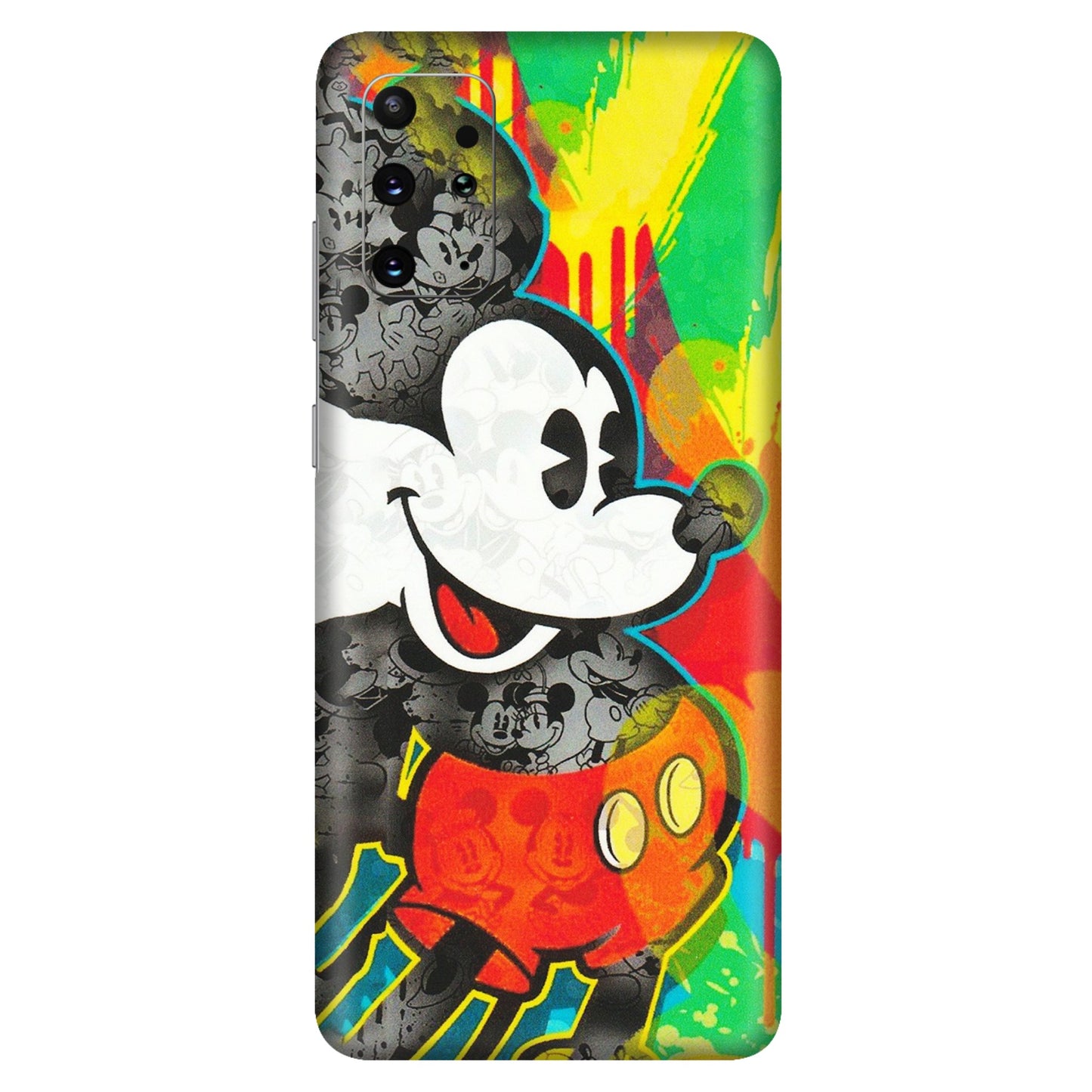 Samsung A/S Series Phone Skins (All Models) - Multiple Mickey With Colourful Texture - Matte Finish (M-84) Samsung Galaxy S20 Plus