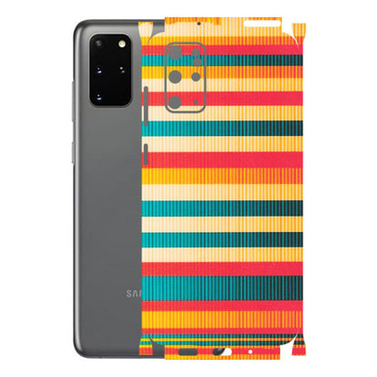 Samsung A/S Series Phone Skins (All Models) - Colourful Stripes Soothing Effect - Matte Finish (M-86) Samsung Galaxy S20 Plus