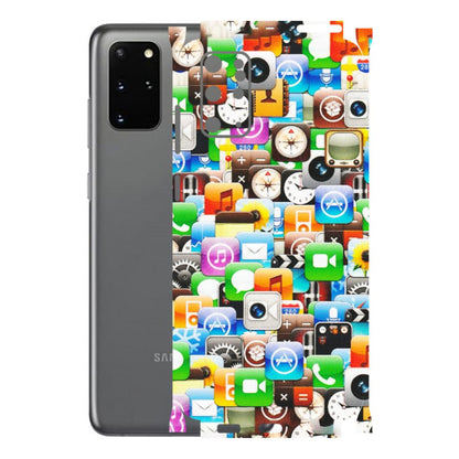 Samsung A/S Series Phone Skins (All Models) - All Apple Icons - Matte Finish (M-93) Samsung Galaxy S20 Plus