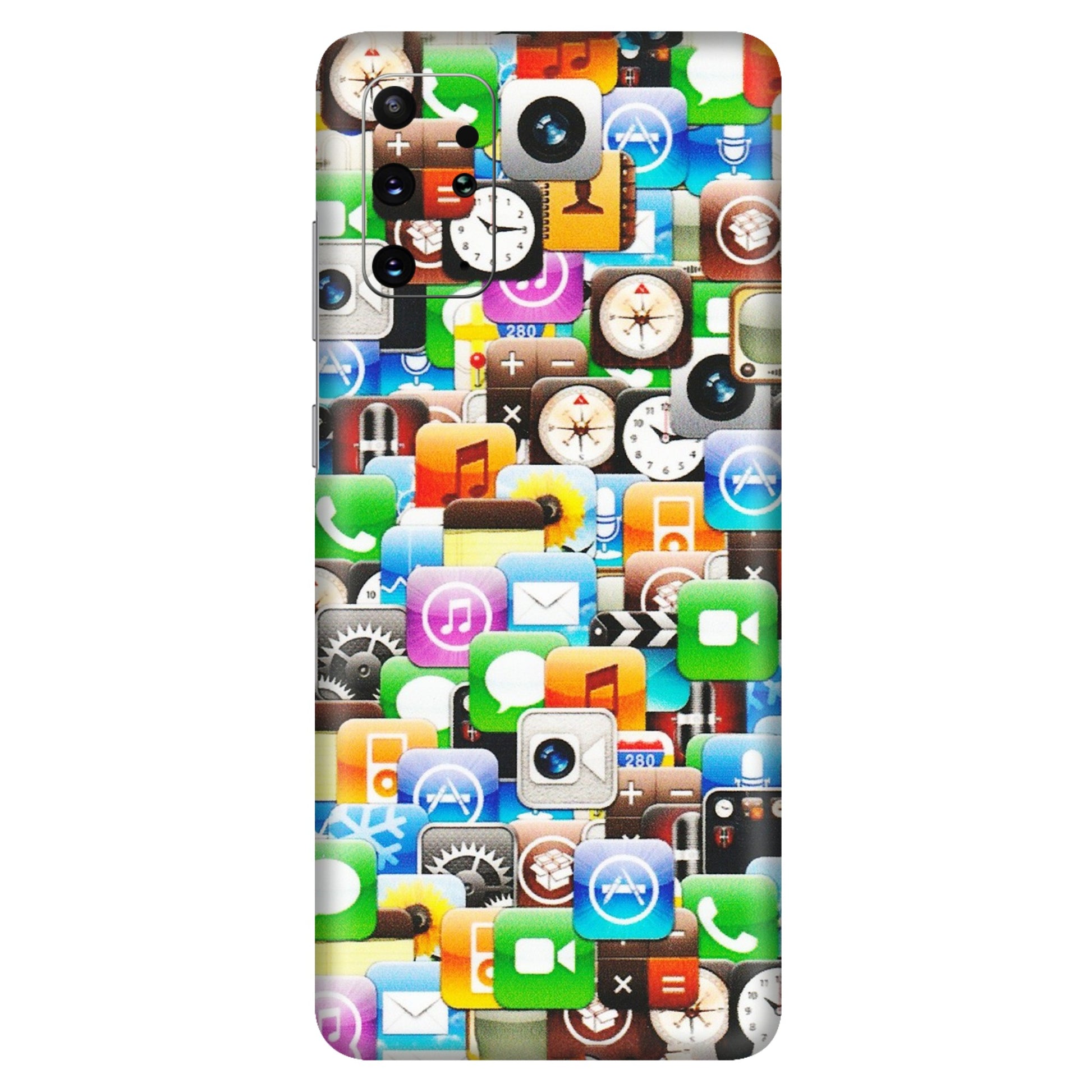 Samsung A/S Series Phone Skins (All Models) - All Apple Icons - Matte Finish (M-93) Samsung Galaxy S20 Plus