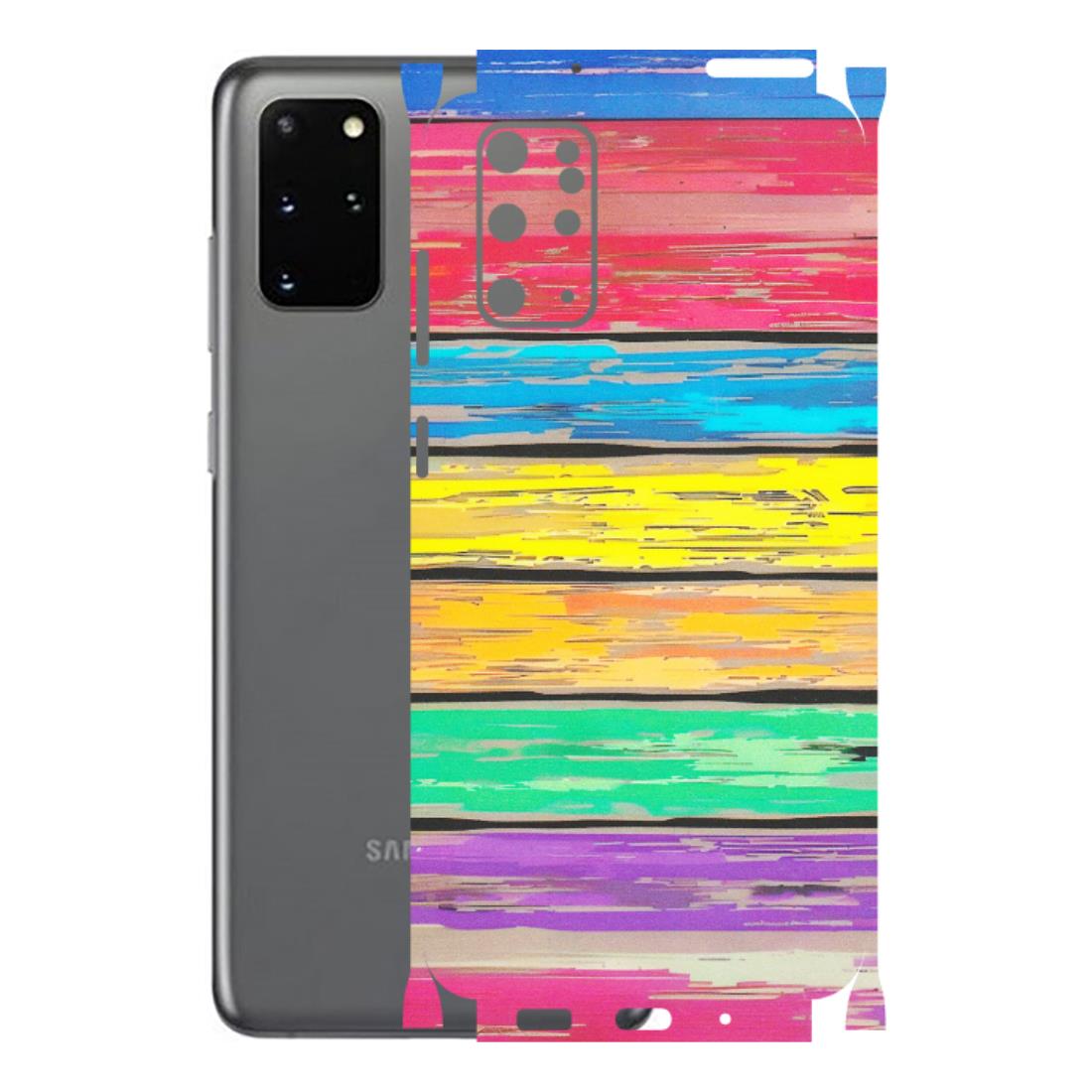 Samsung A/S Series Phone Skins (All Models) - Multi Colour Wooden Wall - Matte Finish (M-96) Samsung Galaxy S20 Plus