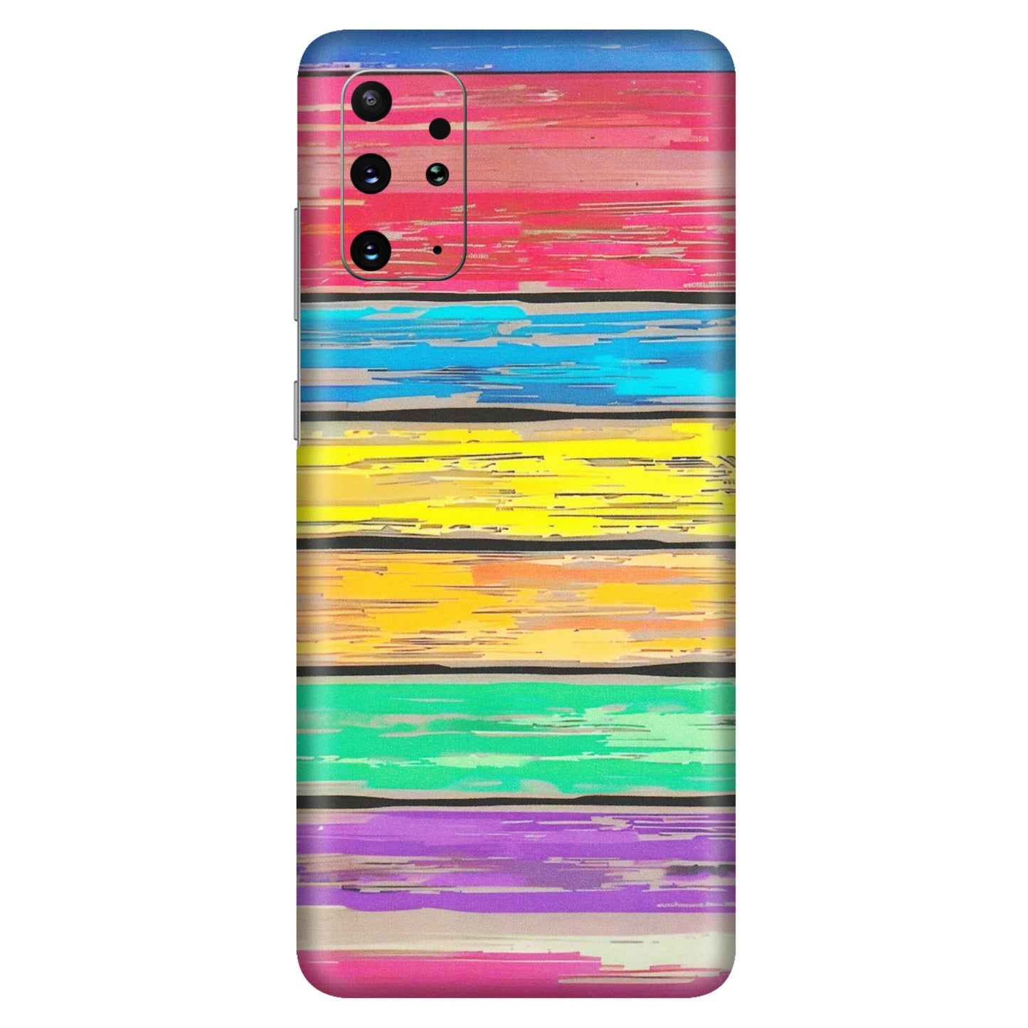Samsung A/S Series Phone Skins (All Models) - Multi Colour Wooden Wall - Matte Finish (M-96) Samsung Galaxy S20 Plus
