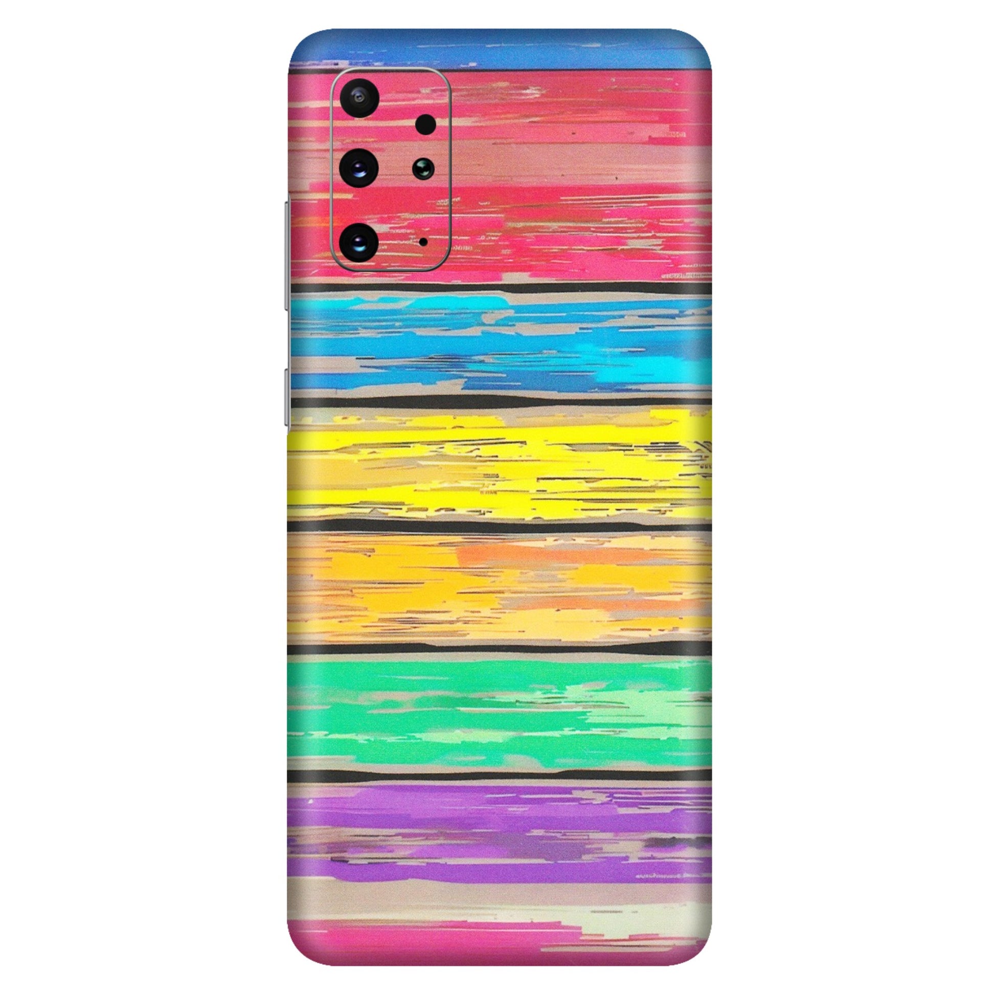 Samsung A/S Series Phone Skins (All Models) - Multi Colour Wooden Wall - Matte Finish (M-96) Samsung Galaxy S20 Plus
