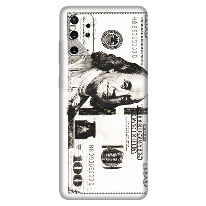 Samsung A/S Series Phone Skins (All Models) - 100 Dollar Currency - Transparent Finish (T-01) Samsung Galaxy S20 Plus