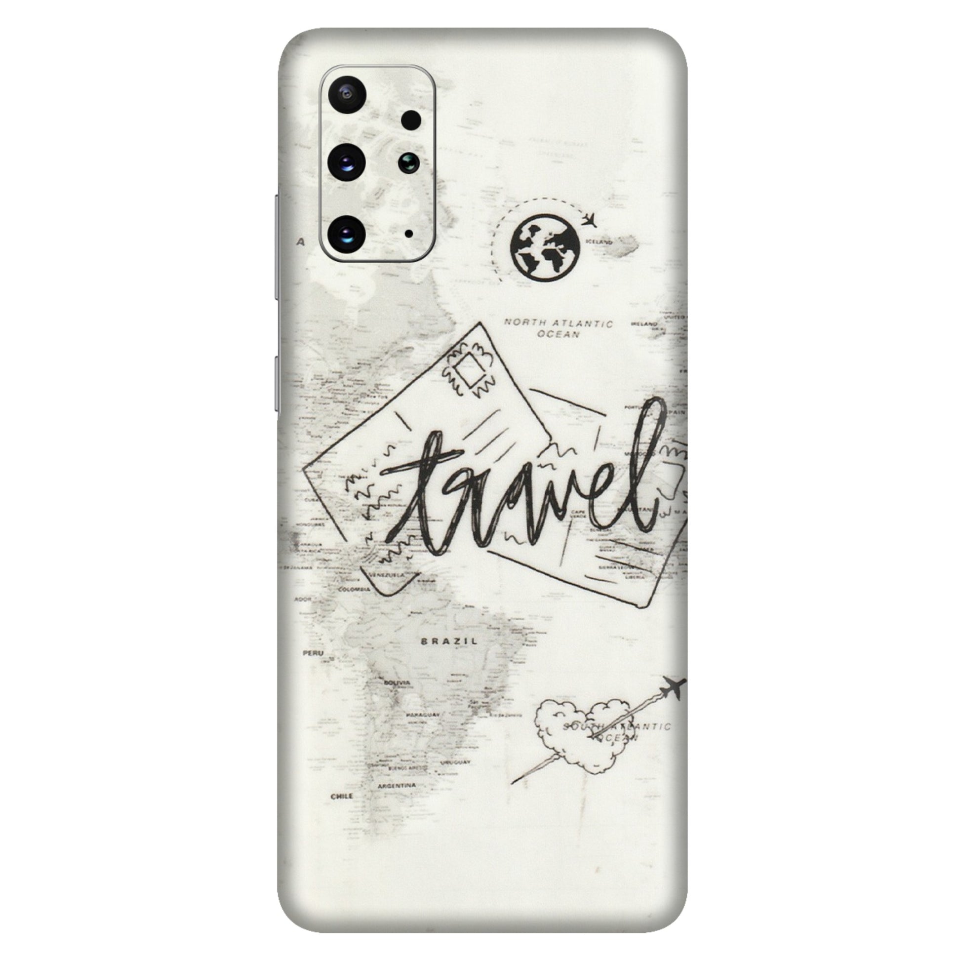 Samsung A/S Series Phone Skins (All Models) - Travel Ticket - Transparent Finish (T-06) Samsung Galaxy S20 Plus