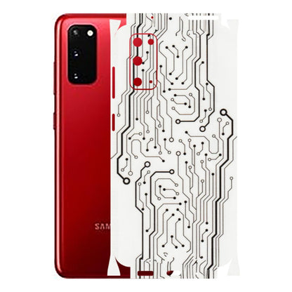 Samsung A/S Series Phone Skins (All Models) - Tech Circuits - Transparent Finish (T-03) Samsung Galaxy S20