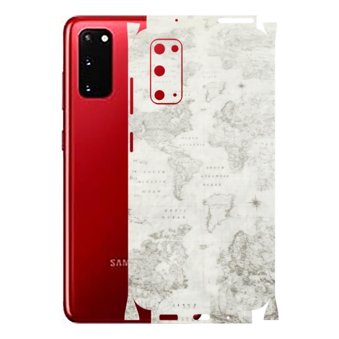 Samsung A/S Series Phone Skins (All Models) - World Travel Map - Transparent Finish (T-04) Samsung Galaxy S20