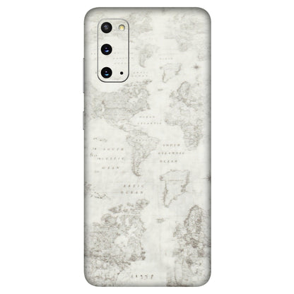 Samsung A/S Series Phone Skins (All Models) - World Travel Map - Transparent Finish (T-04) Samsung Galaxy S20
