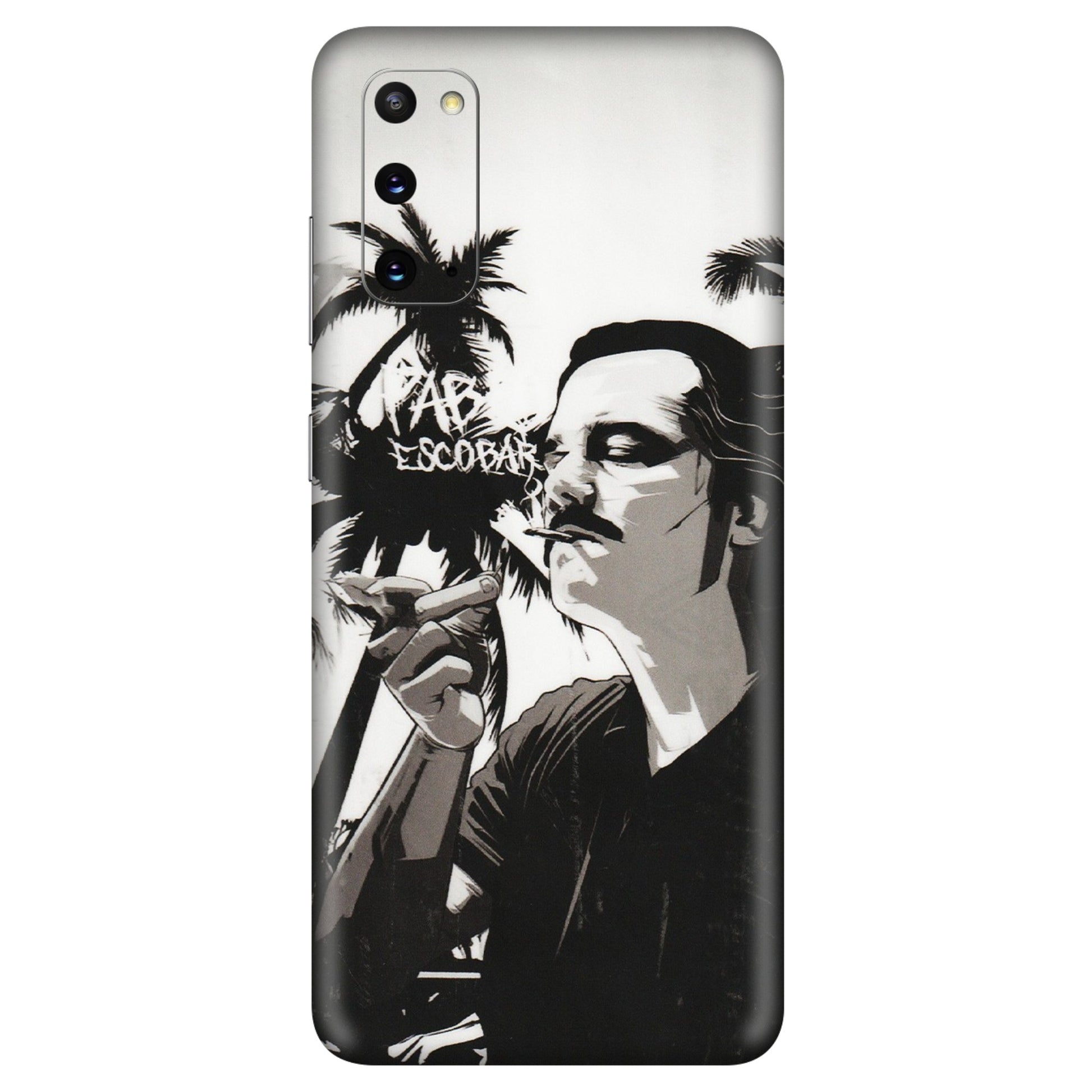 Samsung A/S Series Phone Skins (All Models) - Pab Escobar - Transparent Finish (T-05) Samsung Galaxy S20
