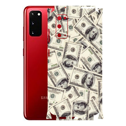 Samsung A/S Series Phone Skins (All Models) - Dollar Lover - Transparent Finish (T-17) Samsung Galaxy S20