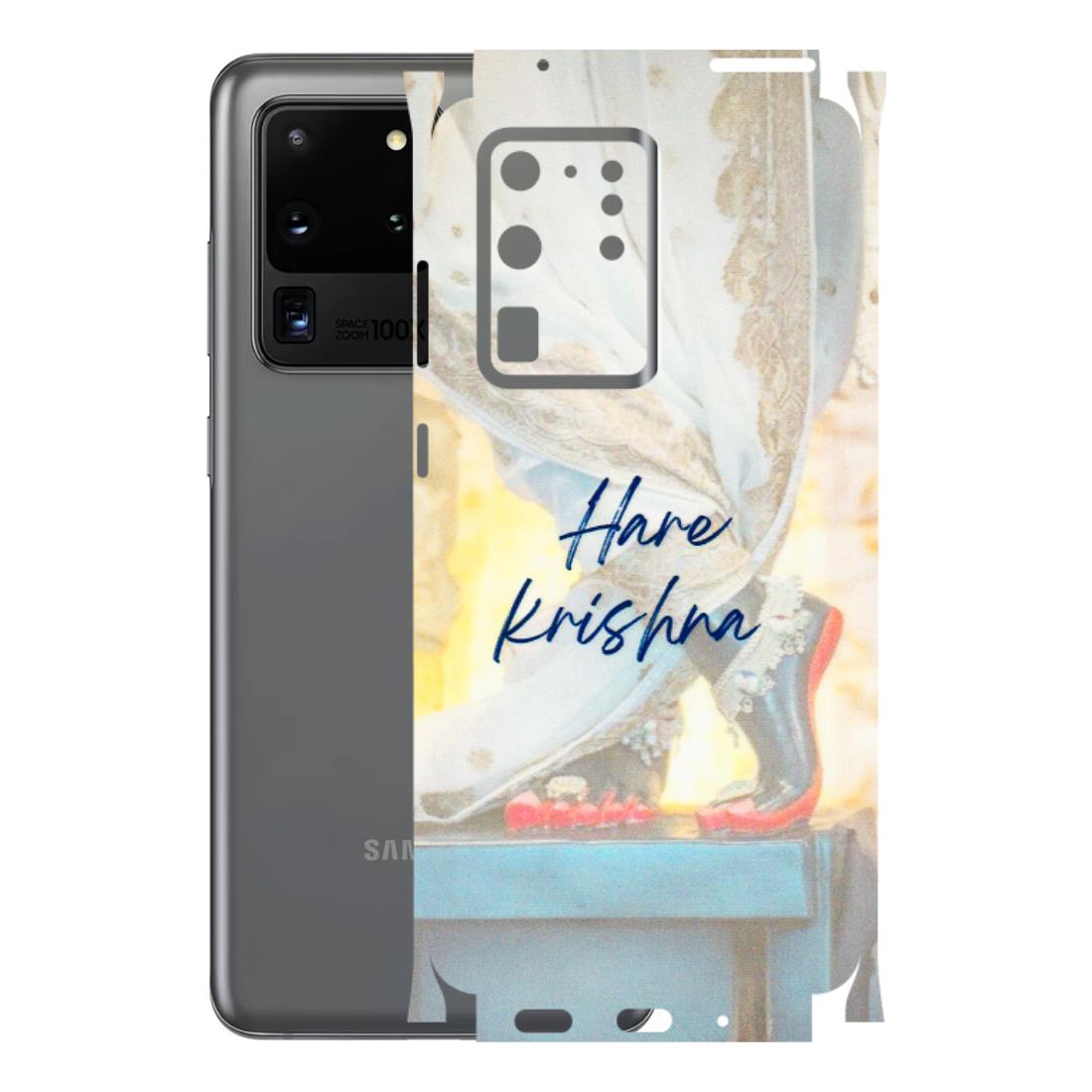 Samsung A/S Series Phone Skins (All Models) - Hare Krishna - 3D Embossed Finish (L-03) Samsung Galaxy S20 Ultra