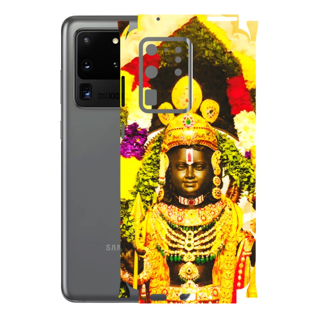 Samsung A/S Series Phone Skins (All Models) - Ram Lalla Ayodhya - 3D Embossed Finish (L-103) Samsung Galaxy S20 Ultra
