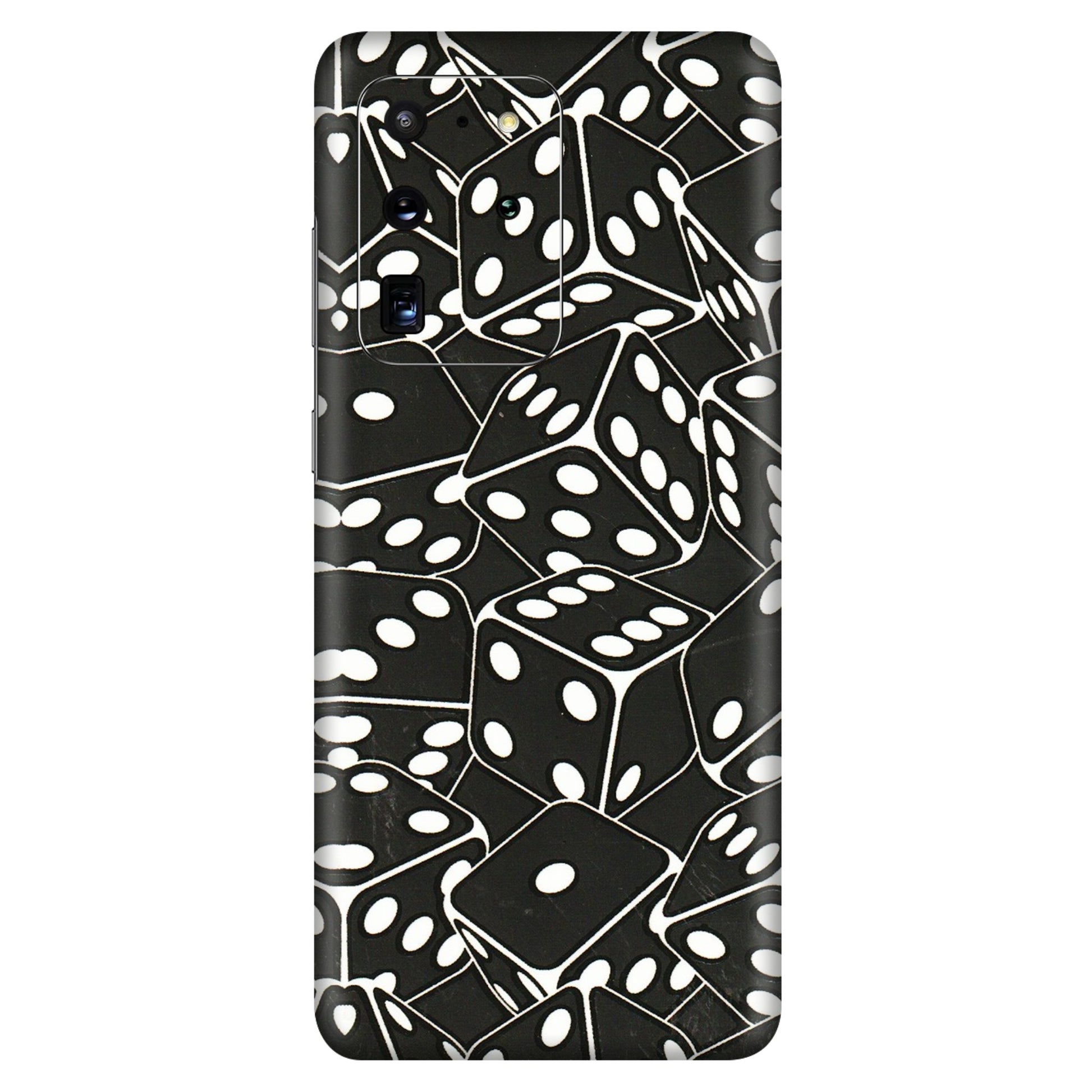Samsung A/S Series Phone Skins (All Models) - Big Black Dices - 3D Embossed Finish (L-106) Samsung Galaxy S20 Ultra
