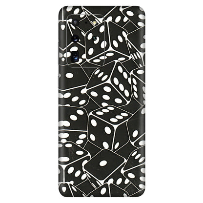 Samsung A/S Series Phone Skins (All Models) - Big Black Dices - 3D Embossed Finish (L-106) Samsung Galaxy S20 Ultra